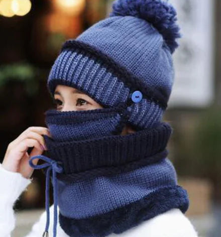 Windproof Knit Beanie Hat